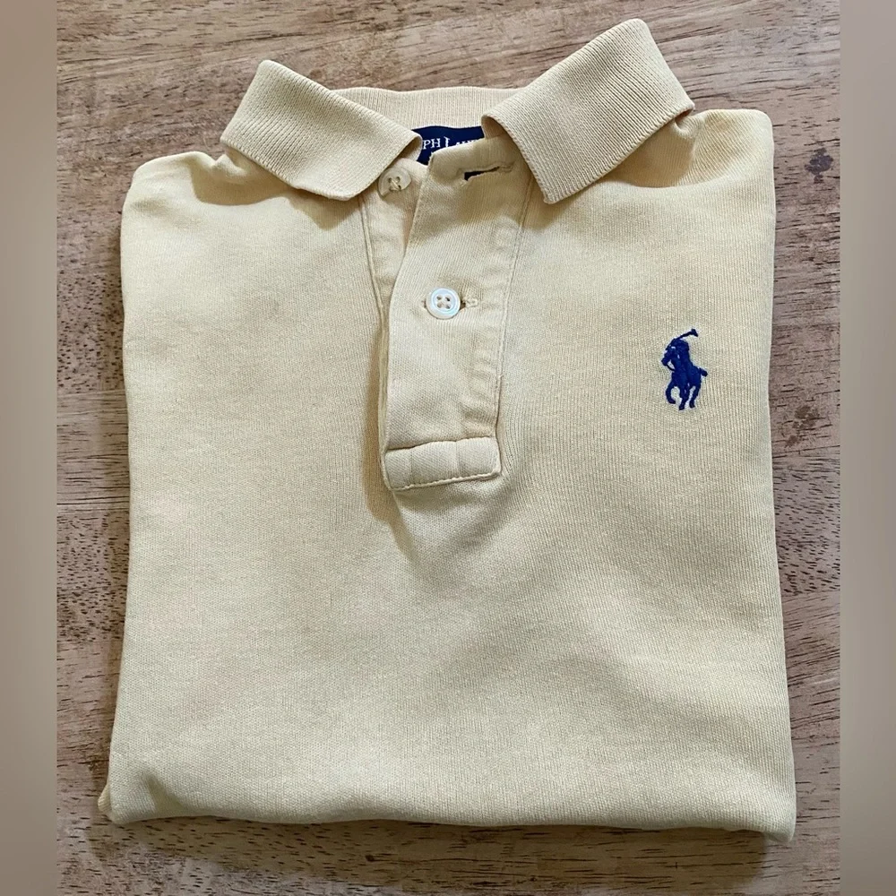 Ralph Lauren Yellow Polo with Blue Pony